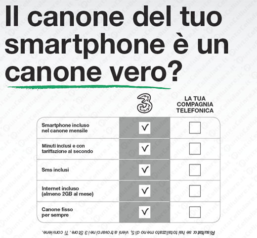 3 - al via la campagna pubbicitaria 'Canone Vero'