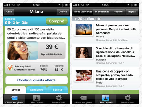 Groupon rinnova l'applicazione per iPhone e Android