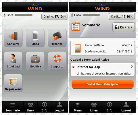 Wind - MyWind, l'applicazione ufficiale per i clienti con Android