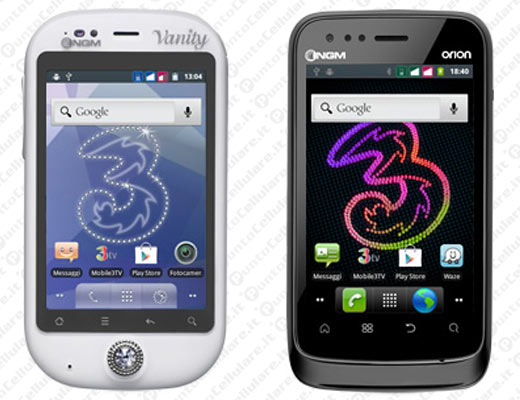 3 - a listino gli smartphone Dual SIM NGM Vanity Smart e NGM Orion
