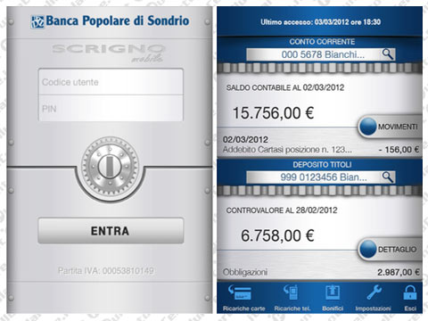 Banca Popolare di Sondrio lancia SCRIGNOapp per iPhone