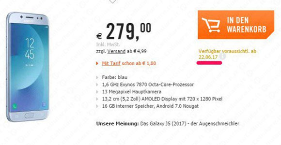 Samsung Galaxy J5 2017